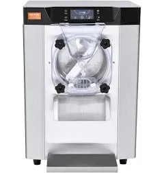 VEVOR Commercial Ice Cream Machine 12 L/H Yield 1713W Single Flavor Countertop Hard Serve Ice Cream Maker