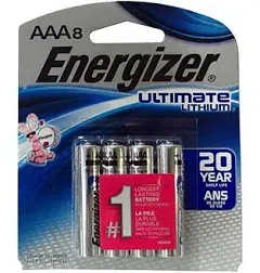 Energizer Ultimate Lithium AAA Batteries, 12 Count