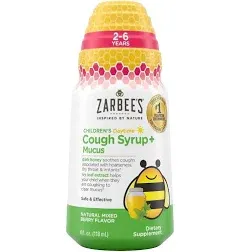 Zarbee's Children's Daytime Natural Mixed Cough Syrup + Mucus, Berry, 2-6 Y (4 fl oz)