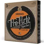 D&#039;Addario EJ43 Pro-Arte Nylon Classical Guitar Strings, Light Tension, 3 Sets