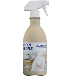 Clean People Stain Remover Spray - Natural Plant & Mineral-Based Ingredients - Non-Toxic Laundry Spot Treatment for Food, Pet & Baby Stains - Boosted with Enzymes - Fabric Safe - 16oz