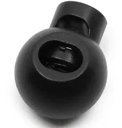 Dritz Round Cord Stops Locks Black Bag & Tote Accessories Black 6mm