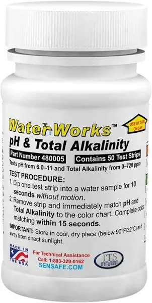 WaterWorks pH & Total Alkalinity Test Strips