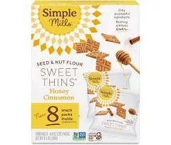 Simple Mills Sweet Thins Cookies, Seed and Nut Flour, Honey Cinnamon - Gluten Fr