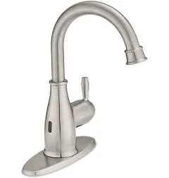 Mandouri Single Hole Single-Handle Touchless High-Arc Bathroom Faucet in Polished Chrome