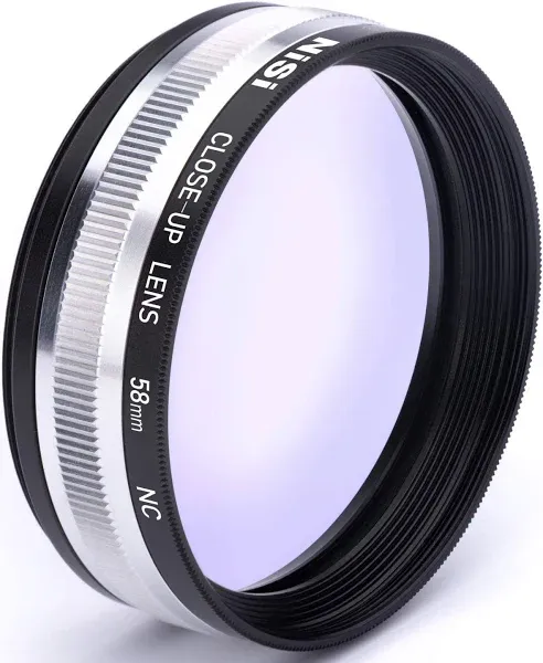 NiSi 58mm Close-up NC Lens Kit with 49 and 52mm Step-Up Rings