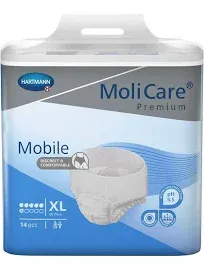 Molicare Premium Mobile 6D  Protective Underwear Medium 31&#034; - 47&#034; PK of 14