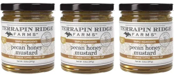 Terrapin Ridge Farms Pecan Honey Mustard - One 10.5 Ounce Jar