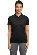 Sport-Tek Women's Black Dri-Mesh Pro Polo