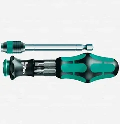 Wera - 5051025001 KK 26 7-In-1 Bitholding Screwdriver with Removable Bayonet Bla