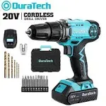 20v Cordless Drill Electric Power Drill Driver Set With 1/2 Keyless Chuck Varia