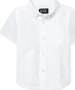 The Children's Place Baby Boys and Toddler Boys Short Sleeve Oxford Button Down Shirt