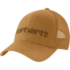 NWT - Carhartt Blue Canvas Mesh-Back Outdoor Patch Baseball / Trucker Cap / Hat