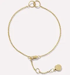 Ana Luisa 14K Gold Plated Chain Bracelet - Dainty Gold Bracelet - Jill Interlocking Circles and Colette Gold Chain Styles - Hypoallergenic, Water-Resistant & Tarnish-Free Bracelet - Women's Gift Idea