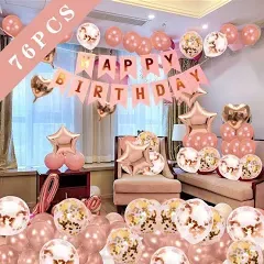 Rose Gold Birthday Party Decorations