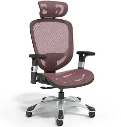 Union & Scale™ FlexFit™ Hyken Ergonomic Mesh Swivel Task Chair, Maroon (UN59462)