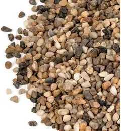 5 Pound Decorative Rocks for Plant, 1/5 Inch Natural Pea Gravel for Succulent, Vase, Fish Tank, Landscape, Matte Texture, Mixed Color