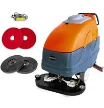 RT120 34" Self-Propelled Commercial Floor Scrubber Machine - 33-Gal Tank, Dual Brushes, Battery Powered, High Efficiency for Large Areas