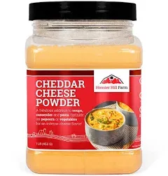 Hoosier Hill Farm Cheddar Cheese Powder, 1LB (Pack of 1)