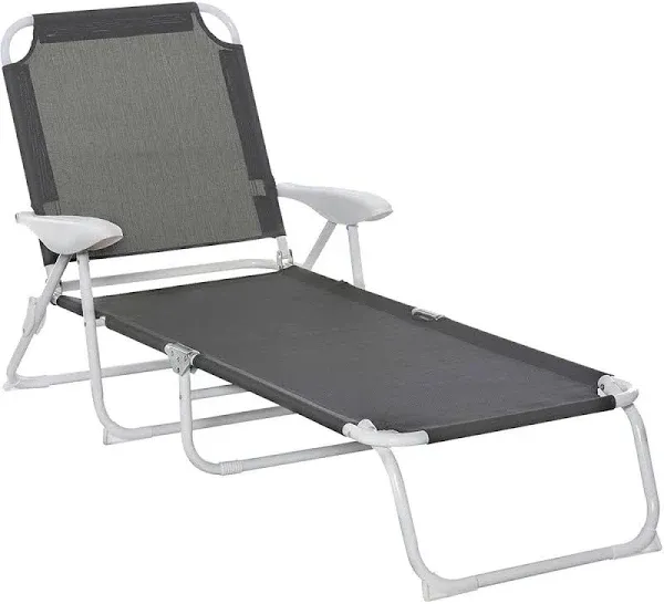 Outsunny Folding Chaise Lounge