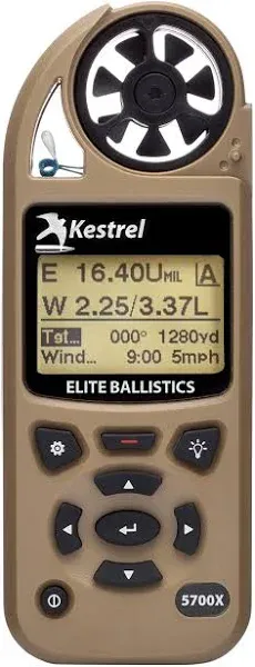 Kestrel 5700x Elite W-ballistics Tan