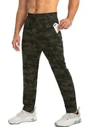 Men's Stretch Tapered Joggers with Zipper Pockets