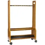 Old Cedar Outfitters Double Sided Heavy Duty Rolling Rack for Fishing Rod Storage, Holds up to 32 Fishing Rods, PFR-032