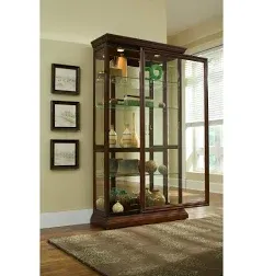 Pulaski Furniture Eden House Two Way Sliding Door Curio