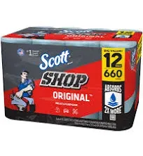 Scott Shop Towels (55 Sheets/Roll 12 Rolls)