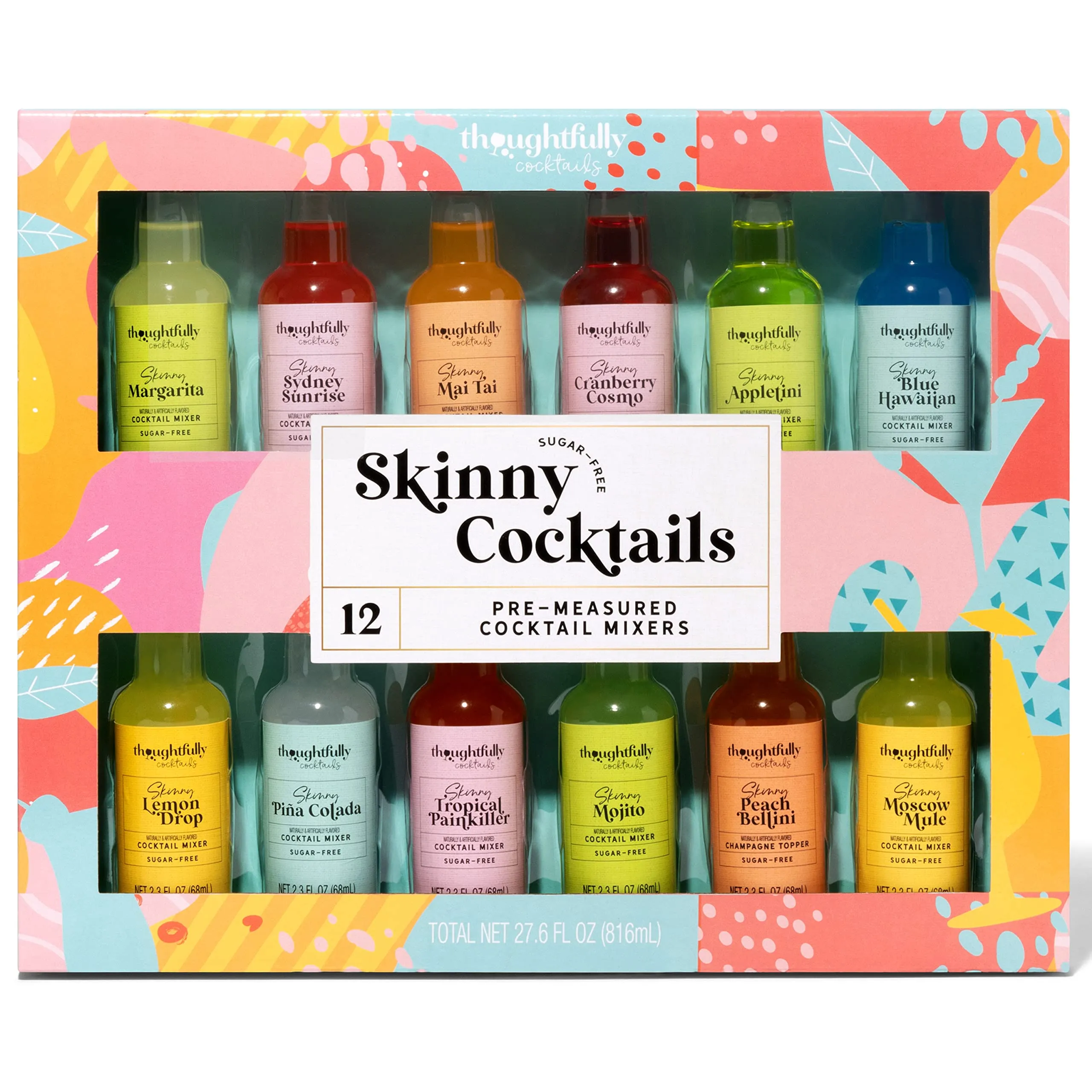 Cocktails,Skin<wbr/>ny Cocktail Mixer Set,Vegan and Vegetarian,Fla<wbr/>vors Include Margari