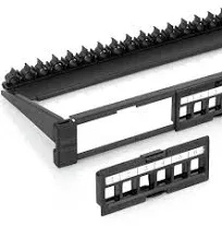 24 Port Keystone Patch Panel (1-Pack) - Use with Slim Profile Keystones ONLY ...