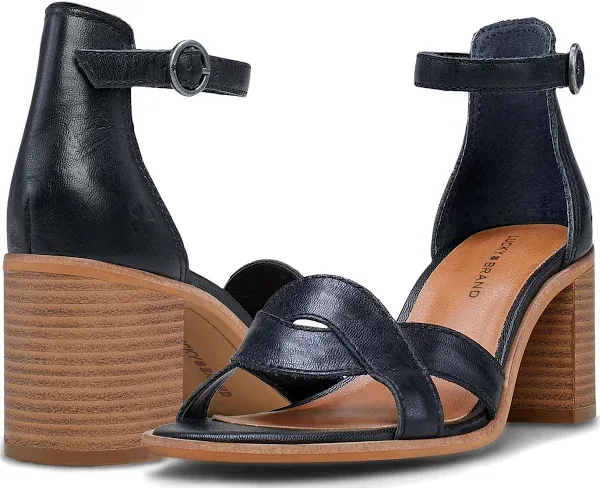 Lucky Brand Women's Sarwa Ankle Strap Heeled Sandal