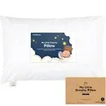 Toddler Pillow with Pillowcase, Jumbo 14X20 - Soft Organic Cotton Toddler Pil...