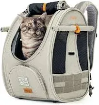 Adventure Cat Carrier Backpack with Window Airline Approved Cat Bag