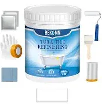 Tub and Tile Refinishing Kit,33oz Bathtub Sink Paint Reglaze Kit,Odorless 