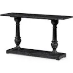 Maven Lane Arthur Traditional Wooden Console Table in Antiqued Black Finish