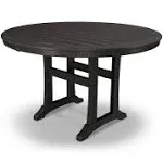 POLYWOOD® Nautical Trestle 48" Round Dining Table - RT448-L1