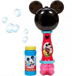 Little Disney Mickey Light and Sound Musical Bubble Wand, Includes Bubble Sol...