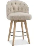 Madison Park Onyx Swivel Counter Stool