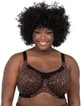 Goddess Kayla Dark Leopard Print Unlined Bra 6164