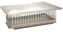 The Forever Cap 23 in. x 25 in. Fixed Stainless Steel Chimney Cap