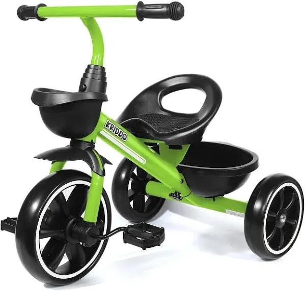 KRIDDO Tricycles Age 24 Month to 4 Years, Toddler Kids Trike for 2.5 to 5 Year Old, Gift for 2-4 Year Olds , Green