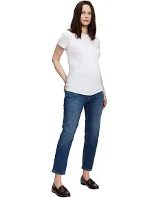 Gap Women's Maternity True Waistband Full Panel Cheeky Straight Jeans