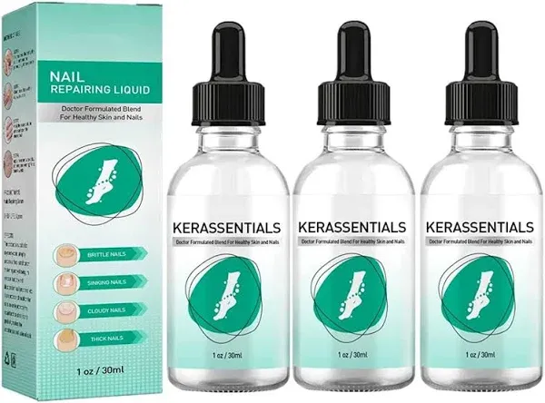 3Pack Kerassentials Toenail Treatment Oil, Kerassentials for Toenail, Kerasentia