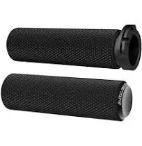 Arlen Ness Black Knurled Grips for 2008-2017 Harley Throttle-by-Wi<wbr/>re 07-327 TBW