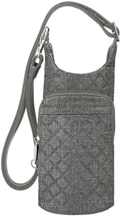 Travelon anti-theft insulated crossbody bag for travel with locking strap‎