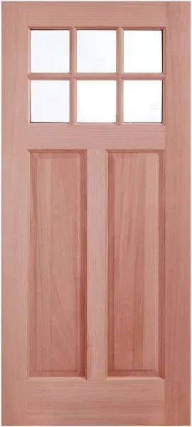 FugeDoor 36'' x 80'' x 1.75'' High End Solid Mahogany Wood Unfinished Front Door Slab