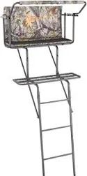 Guide Gear 16.5' 2-Man Ladder Tree Stand for Hunting Elevated Climbing Seat Hunting Gear Equipment Accessories