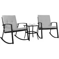 Shintenchi Outdoor Rocking Bistro Set