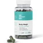 Her Fantasy Box | Body Magic Chlorophyll Capsules - 30 Vegan Capsules - for Detox, Digestion, Gut Health, Skin, Oily Skin & More